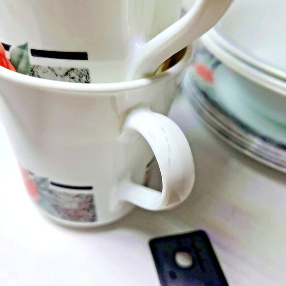 Vintage Corelle by Corning Silk & Roses dinner set of 20 Pcs, Almost complete - Picture 13 of 14